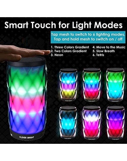 Hifi Diamond Surface LED Wireless Bluetooth Speaker